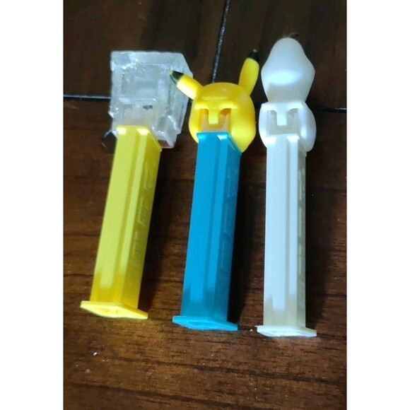 2014 SpongeBob SquarePants RARE GLITTER SPONGEBOB PEZ Dispenser + Pikachu, Olaf - Picture 3 of 9